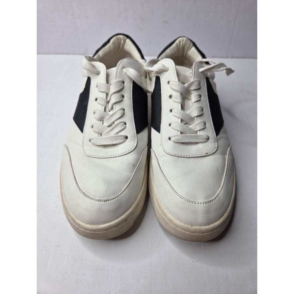 Crown & Ivy‎ Cora Womens White Black Colorblock Fashion Sneakers Size 9M